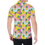 Zigzag Pineapple Pattern Print Men's Shirt