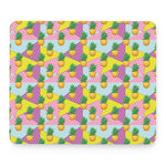 Zigzag Pineapple Pattern Print Mouse Pad
