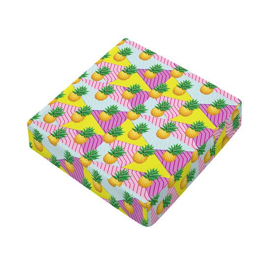 Zigzag Pineapple Pattern Print Outdoor Seat Cushion Cover