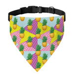 Zigzag Pineapple Pattern Print Over The Collar Dog Bandana