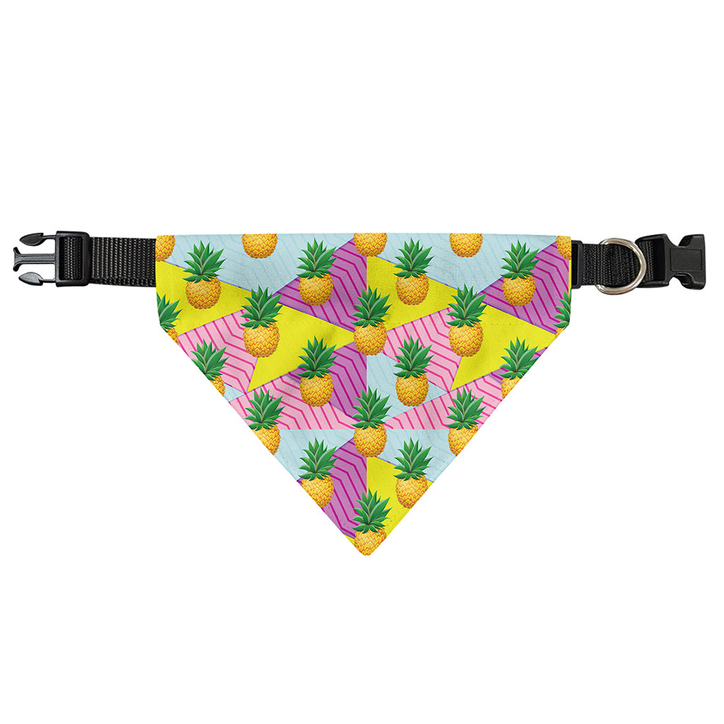 Zigzag Pineapple Pattern Print Over The Collar Dog Bandana