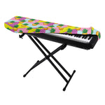 Zigzag Pineapple Pattern Print Piano Keyboard Cover