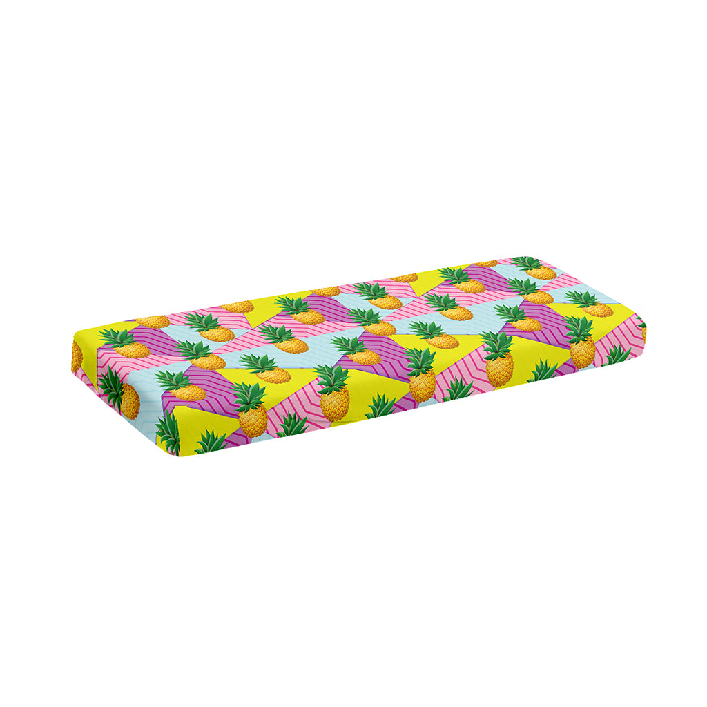 Zigzag Pineapple Pattern Print Piano Keyboard Cover