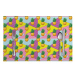 Zigzag Pineapple Pattern Print Placemat