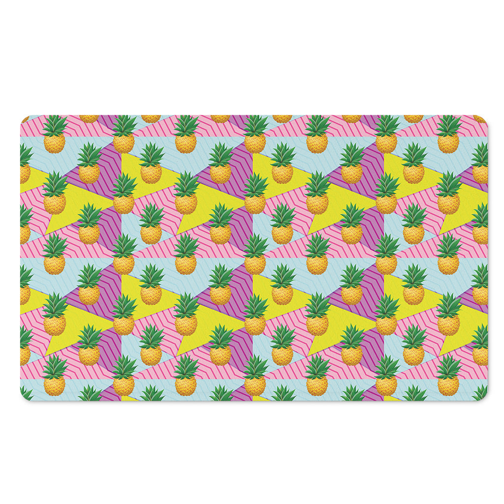 Zigzag Pineapple Pattern Print Polyester Doormat