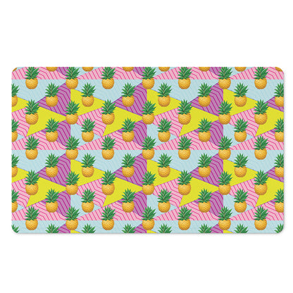 Zigzag Pineapple Pattern Print Polyester Doormat
