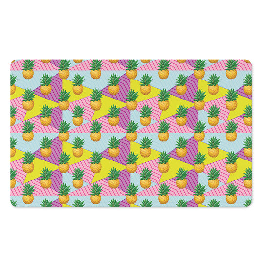 Zigzag Pineapple Pattern Print Polyester Doormat