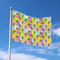 Zigzag Pineapple Pattern Print Polyester Flag