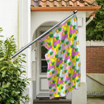 Zigzag Pineapple Pattern Print Polyester Flag