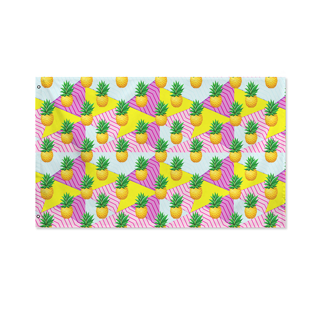 Zigzag Pineapple Pattern Print Polyester Flag
