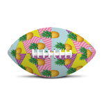 Zigzag Pineapple Pattern Print Rugby Ball