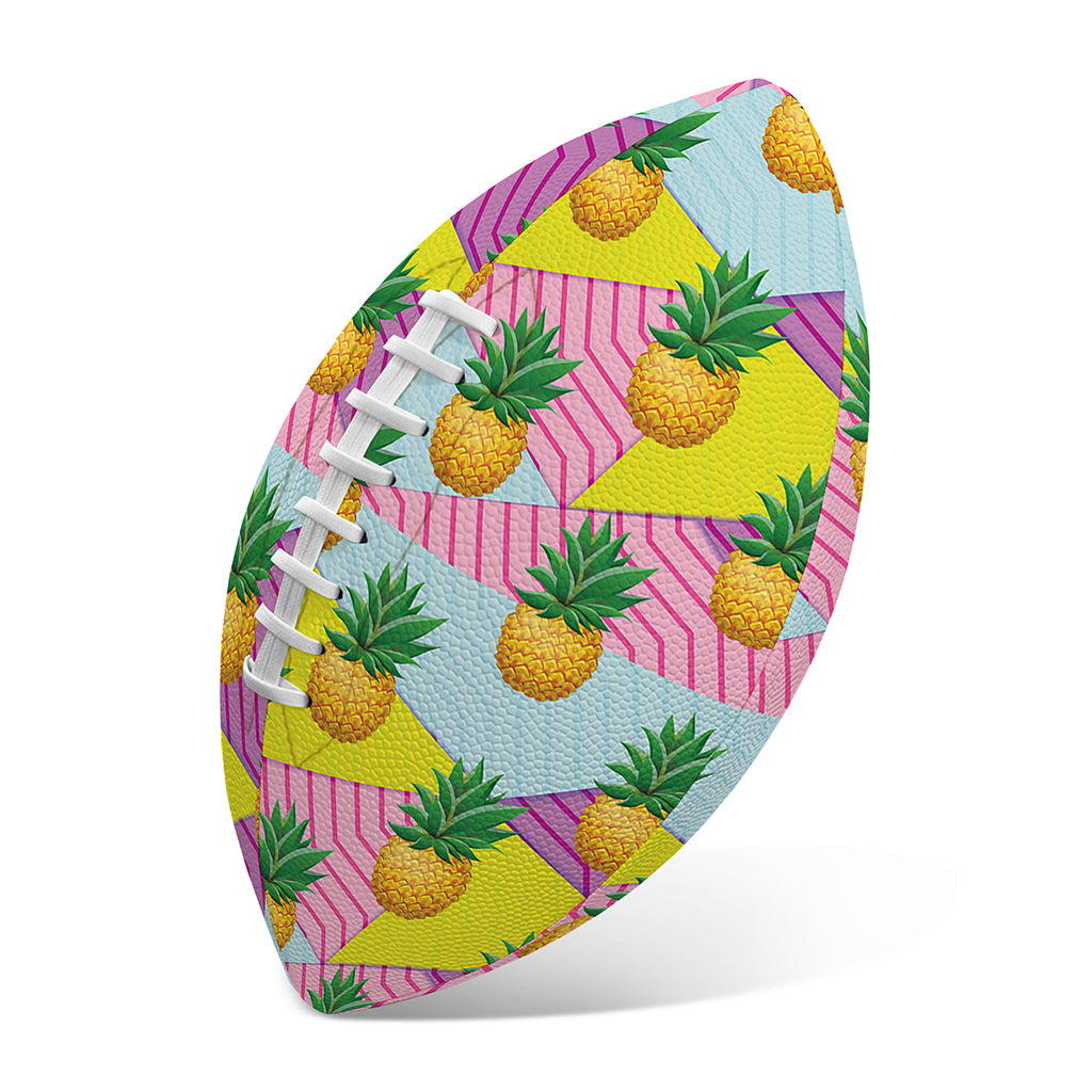 Zigzag Pineapple Pattern Print Rugby Ball