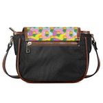 Zigzag Pineapple Pattern Print Saddle Bag