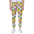 Zigzag Pineapple Pattern Print Joggers