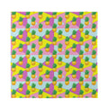 Zigzag Pineapple Pattern Print Silk Bandana