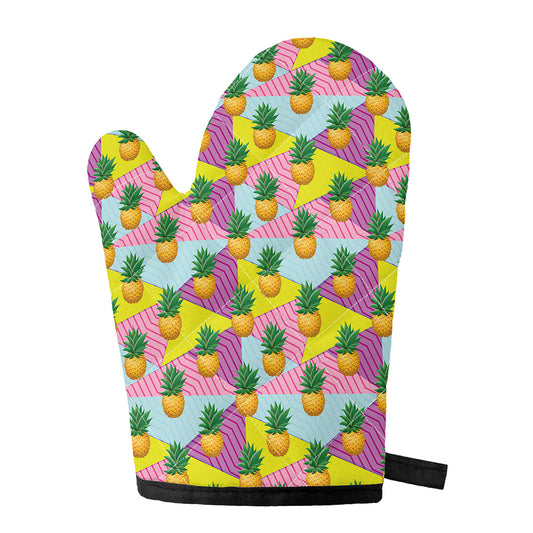 Zigzag Pineapple Pattern Print Single Oven Mitt