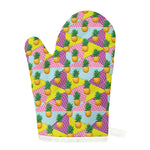 Zigzag Pineapple Pattern Print Single Oven Mitt