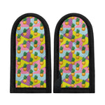 Zigzag Pineapple Pattern Print Skillet Handle Cover