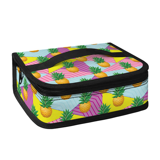 Zigzag Pineapple Pattern Print Small Lunch Bag