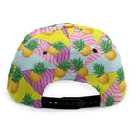 Zigzag Pineapple Pattern Print Snapback Cap