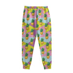 Zigzag Pineapple Pattern Print Sweatpants