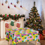 Zigzag Pineapple Pattern Print Tablecloth