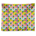 Zigzag Pineapple Pattern Print Tapestry