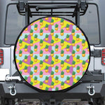 Zigzag Pineapple Pattern Print Tire Cover