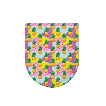 Zigzag Pineapple Pattern Print Toilet Lid Cover