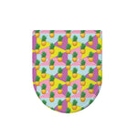 Zigzag Pineapple Pattern Print Toilet Lid Cover