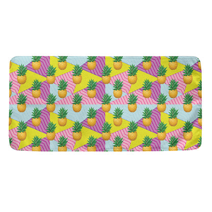 Zigzag Pineapple Pattern Print Towel