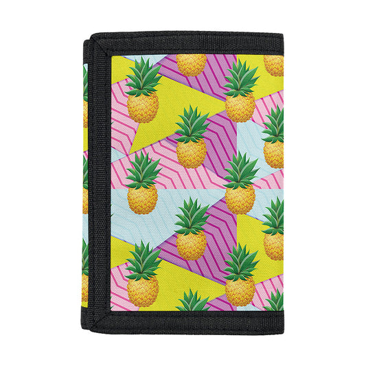 Zigzag Pineapple Pattern Print Trifold Wallet