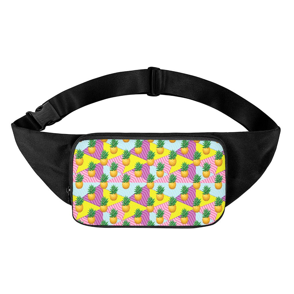 Zigzag Pineapple Pattern Print Waist Bag