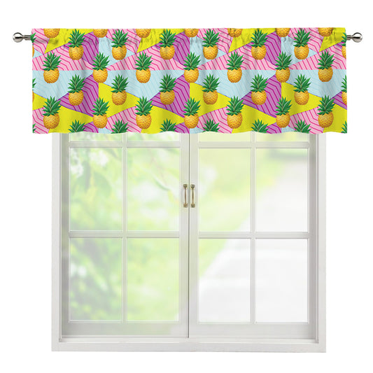 Zigzag Pineapple Pattern Print Window Valance