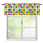 Zigzag Pineapple Pattern Print Window Valance