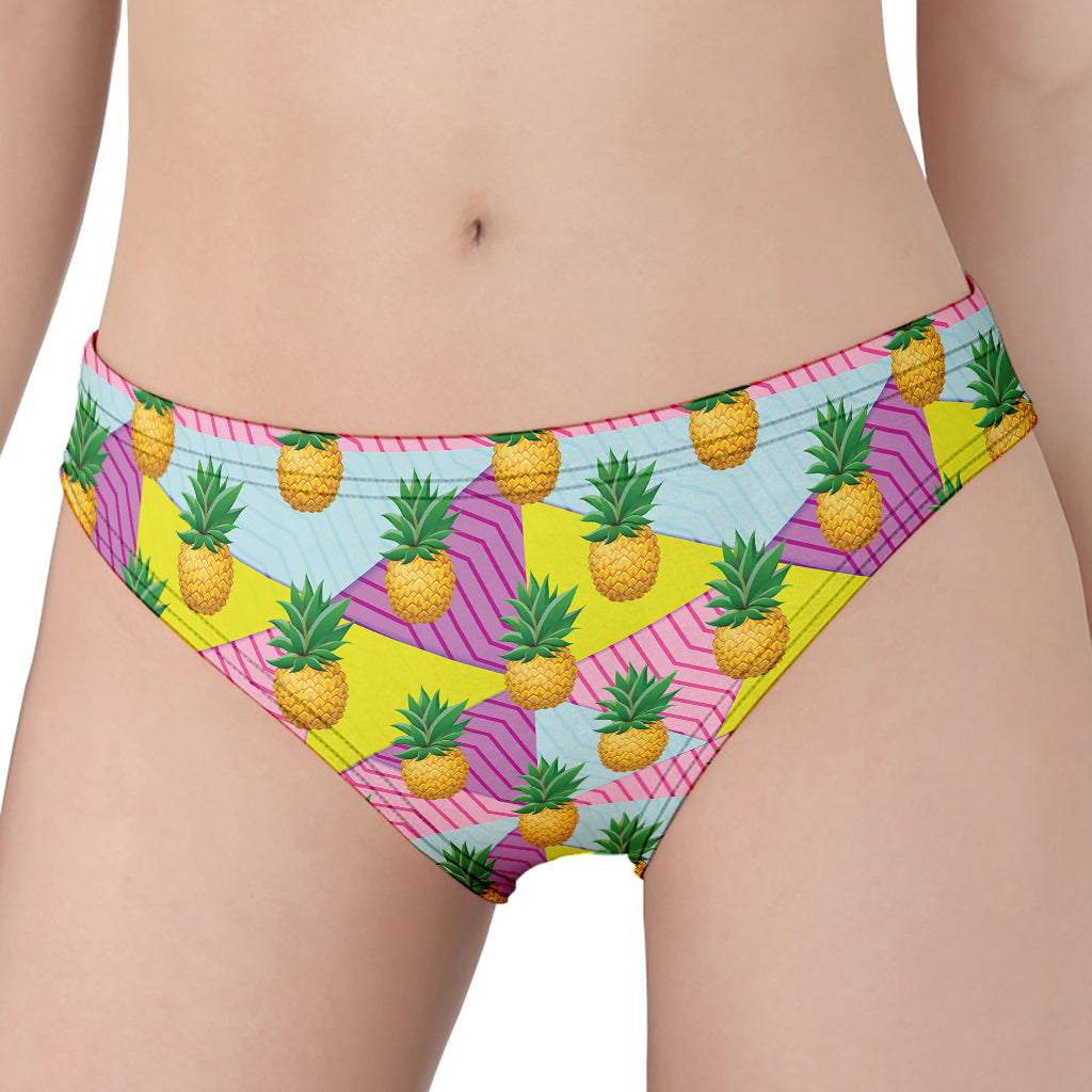 Zigzag Pineapple Pattern Print Women's Panties