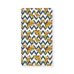 Zigzag Pizza Pattern Print Baby Crib Sheet