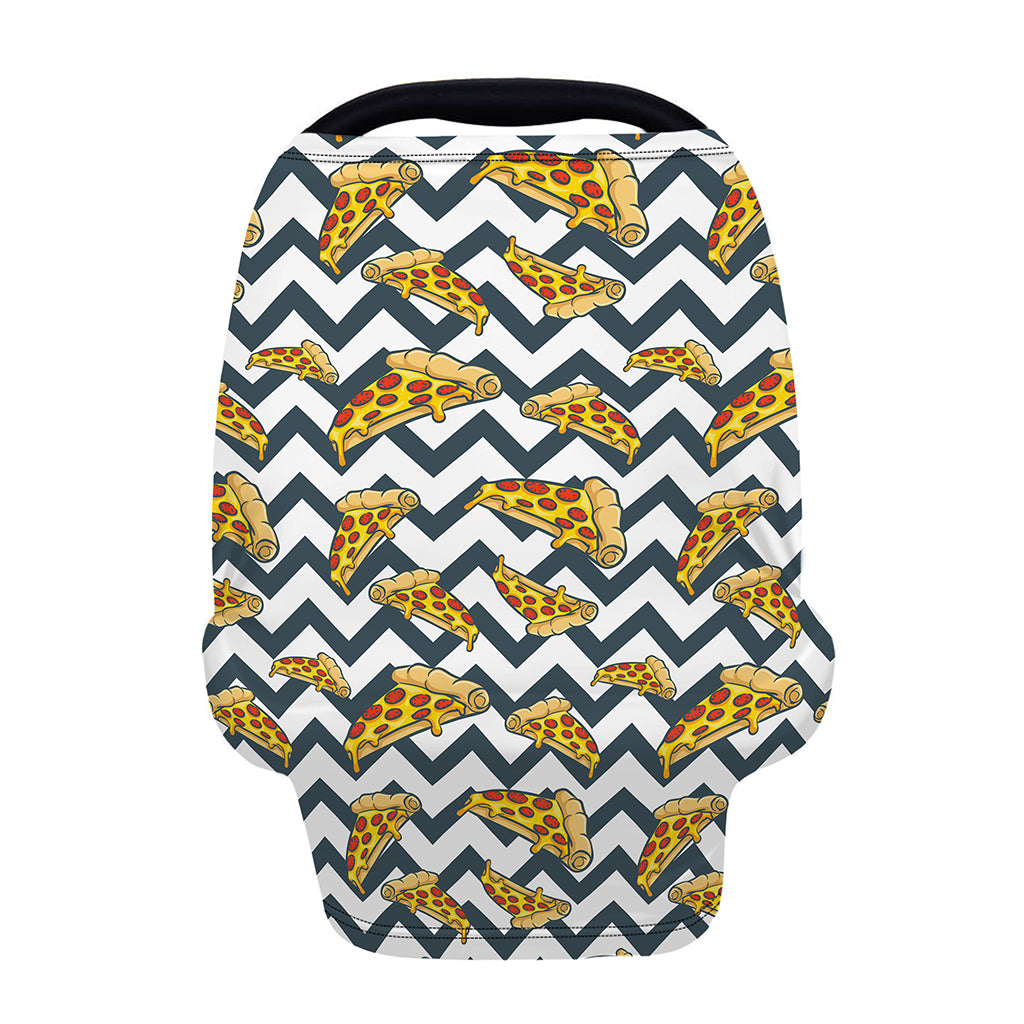 Zigzag Pizza Pattern Print Baby Seat Cover