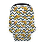 Zigzag Pizza Pattern Print Baby Seat Cover