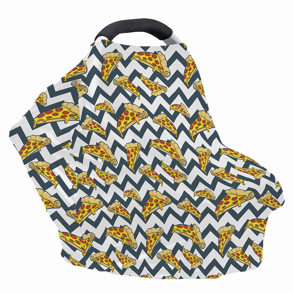 Zigzag Pizza Pattern Print Baby Seat Cover