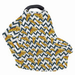 Zigzag Pizza Pattern Print Baby Seat Cover