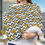 Zigzag Pizza Pattern Print Baby Seat Cover