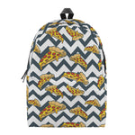 Zigzag Pizza Pattern Print Backpack