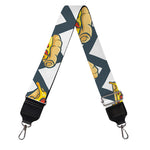 Zigzag Pizza Pattern Print Bag Strap
