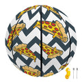 Zigzag Pizza Pattern Print Basketball
