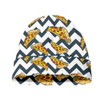 Zigzag Pizza Pattern Print Beanie