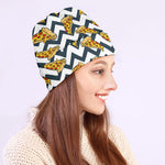 Zigzag Pizza Pattern Print Beanie