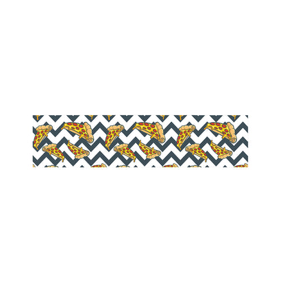Zigzag Pizza Pattern Print Bed Runner