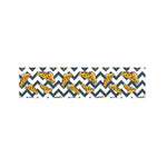 Zigzag Pizza Pattern Print Bed Runner