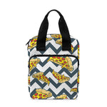 Zigzag Pizza Pattern Print Bible Tote Bag